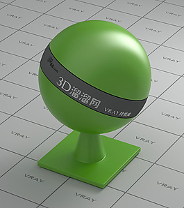vray綠色塑料材質(zhì)