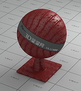 vray紅色墻布材質(zhì)
