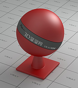 vray紅色塑料材質(zhì)