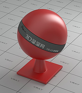 vray紅色塑料材質(zhì)
