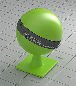vray綠色塑料材質(zhì)
