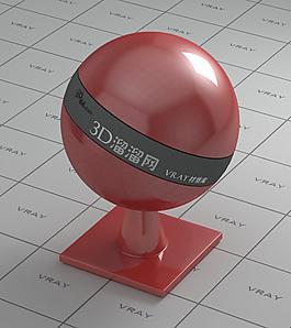 vray紅色塑料材質(zhì)