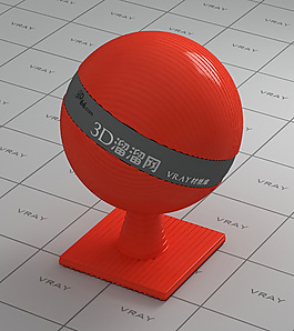 vray红色塑料材质