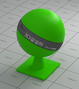 vray綠色塑料材質(zhì)