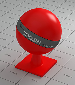 vray紅色塑料材質(zhì)