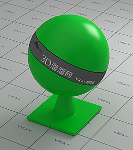 vray綠色塑料材質(zhì)