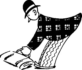 拿起一個箱子的剪輯藝術