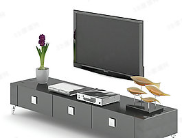 3D電視柜模型