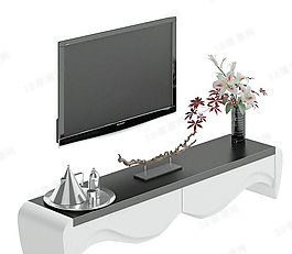 3D電視柜模型
