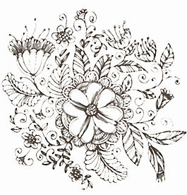 畫(huà)線渦流花紋矢量圖形