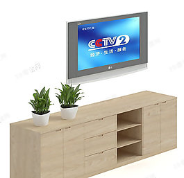 3D電視柜模型