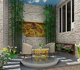 清新背景墻設計