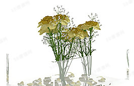 3D花模型