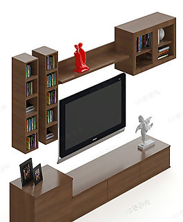 3D電視柜模型