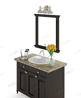 3D歐式洗手臺(tái)模型