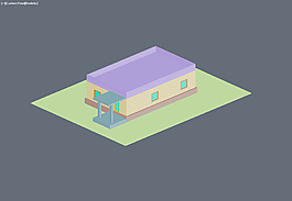 简单的3D住宅立面