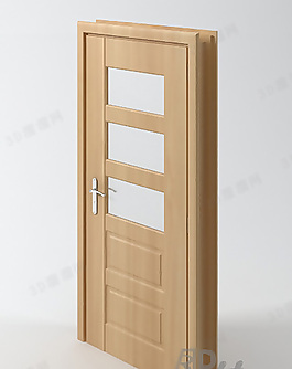 3D平開(kāi)門(mén)模型