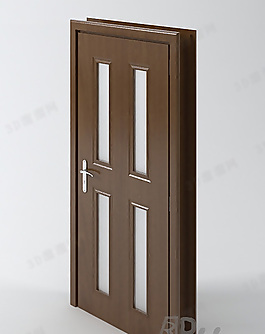 3D平開(kāi)門(mén)模型