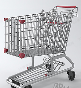 3D購物車模型