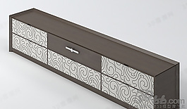 3D電視柜模型