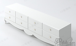 3D電視柜模型