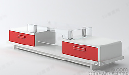 3D電視柜模型