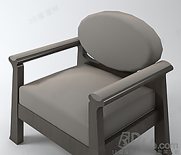3D單人沙發(fā)模型