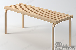 3D長(zhǎng)凳模型
