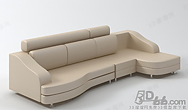 3D多人沙發(fā)模型