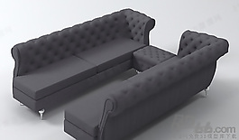 3D多人沙發(fā)模型