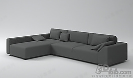 3D多人沙發(fā)模型