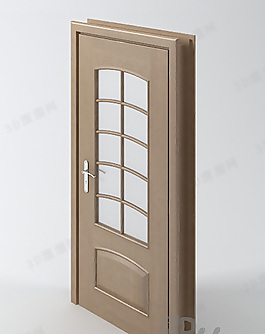 3D平開(kāi)門(mén)模型
