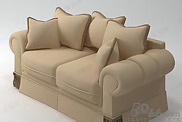 3D雙人沙發(fā)模型