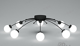3D吸頂燈模型