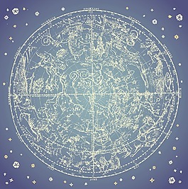 老式的黃道星座北部星