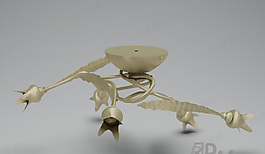 3D吸頂燈模型
