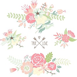 可爱的花束