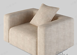 3D單人沙發(fā)模型