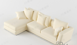 3D多人沙發(fā)模型