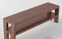 3D長凳模型