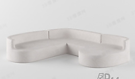 3D多人沙發(fā)模型