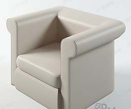 3D單人沙發(fā)模型