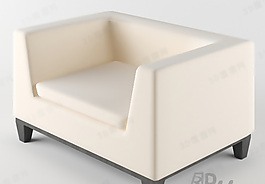 3D單人沙發(fā)模型