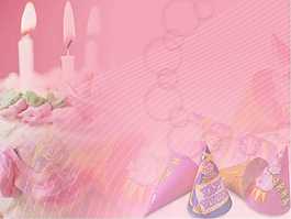 生日快樂之粉色的記憶生日主題PPT模板