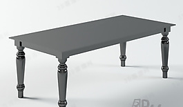 3D桌子模型