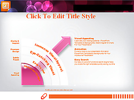 粉色3d立體扇形圖PowerPoint