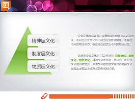 簡單的金字塔層級關(guān)系PPT圖表素材