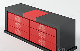3D邊柜模型