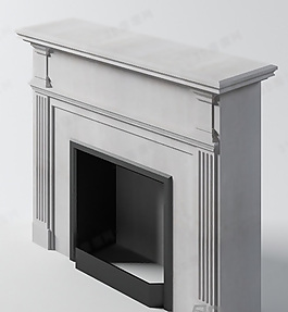 3D壁爐模型