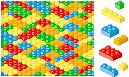 塑料塊矢量設(shè)計(jì)元素